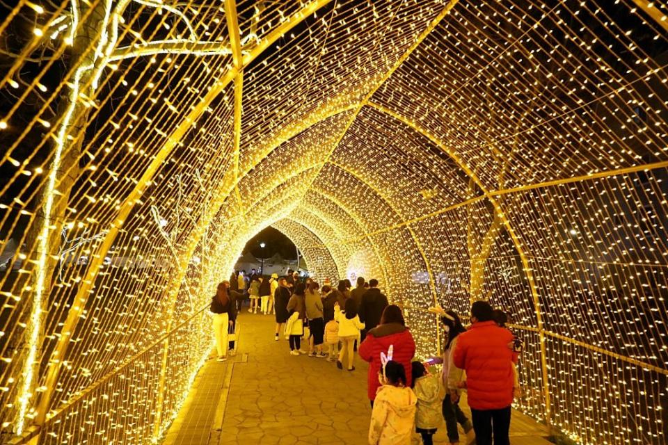 桃園燈會十二天吸引一一０萬遊客，兼具在地與國際迎客。（觀旅局提供）
