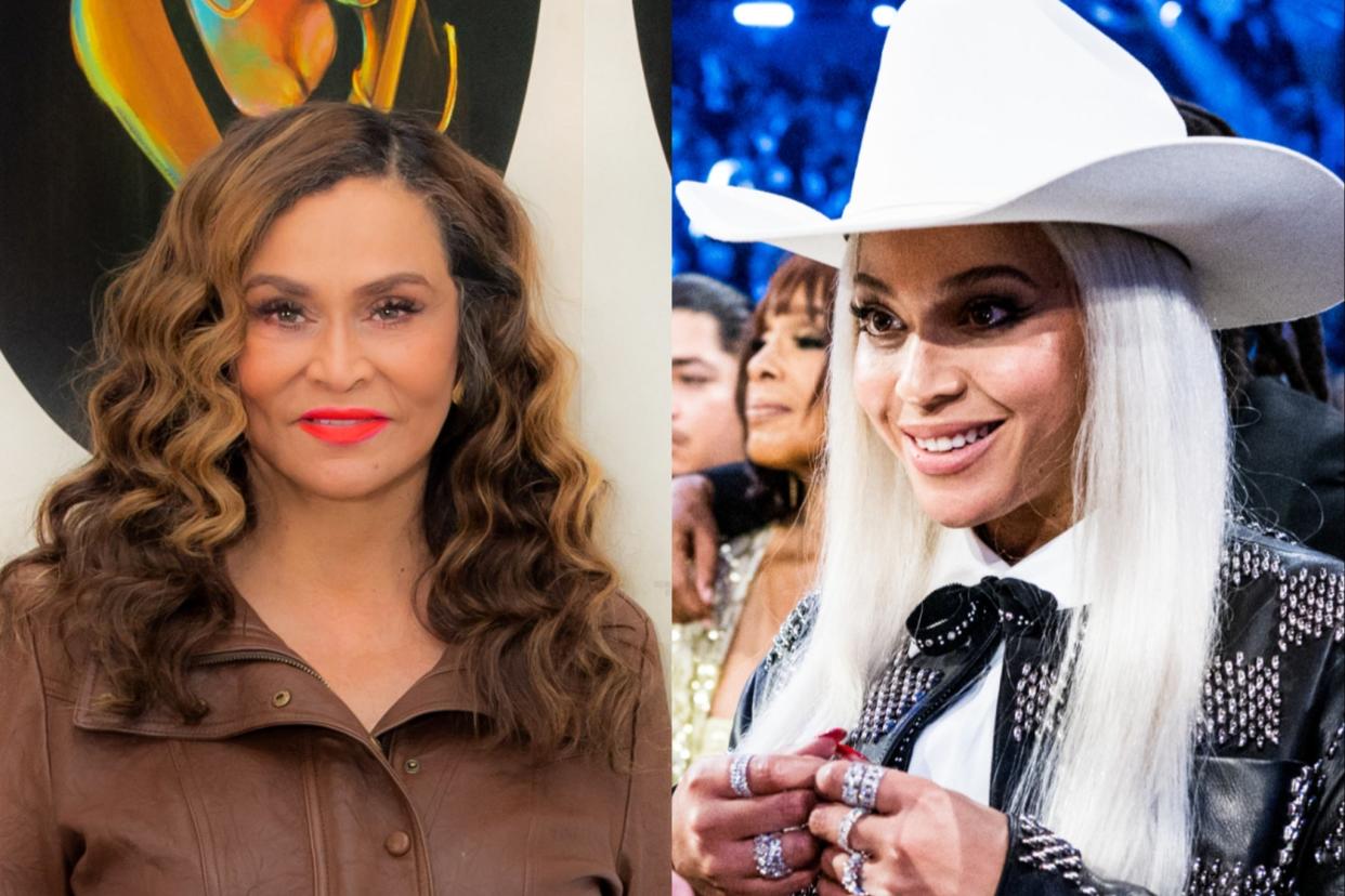 Keeping mum: Tina Knowles has shared a new hint about daughter Beyoncé’s new music (Getty)