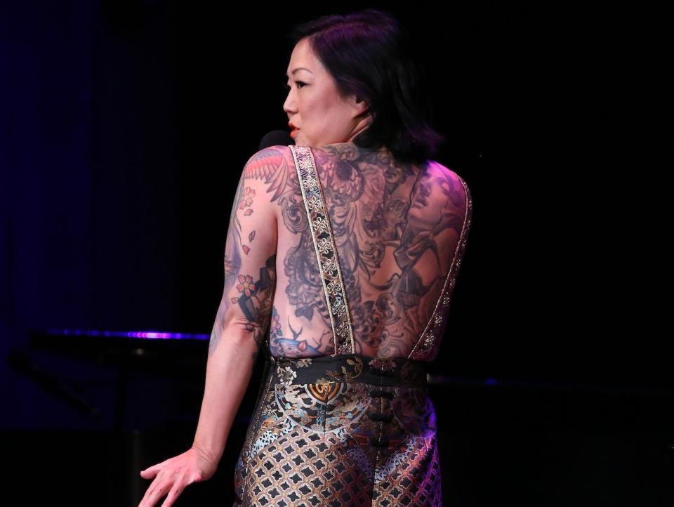 Margaret Cho onstage in 2017.