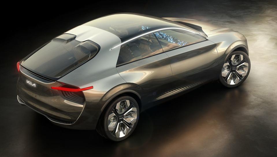 <p>Take away all of the insane concept-car details, and it's not hard to imagine (get it?) a production car based on the Imagine. </p>