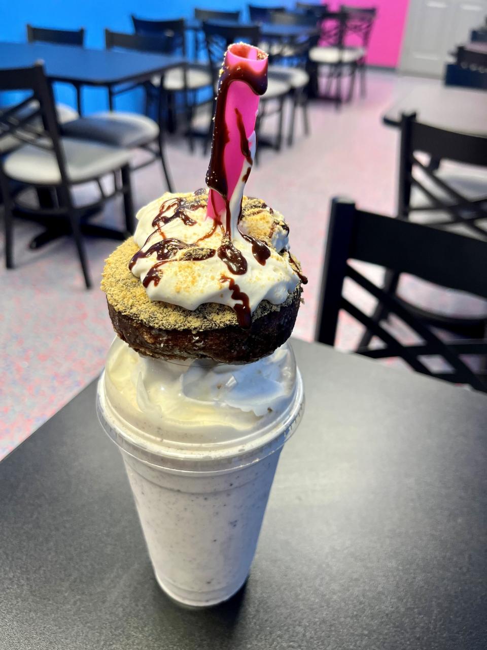 Divine Donuts in Cape Coral added gourmet doughnut milkshakes, including the S'more the Merrier.