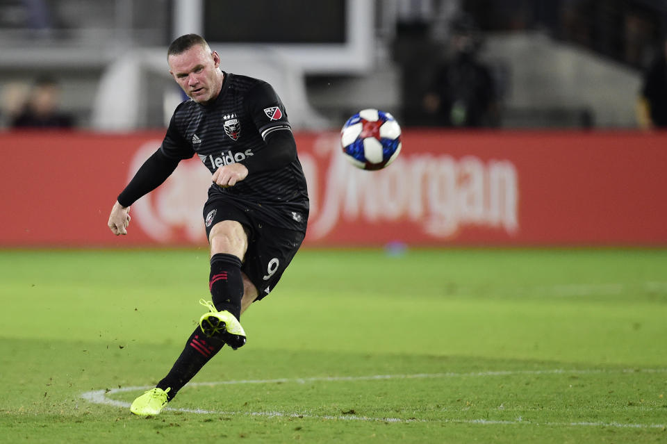 Wayne Rooney in action for D.C. United. (Photo by Patrick McDermott/Getty Images)