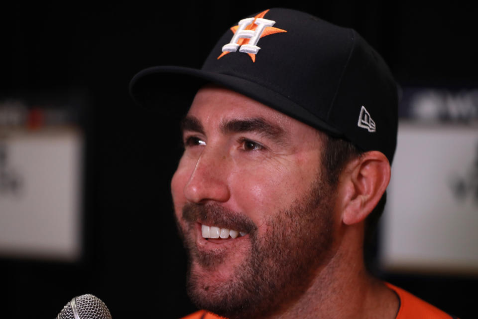 Justin Verlander and the Astros hope they can head home with an even 1-1 World Series. (Getty Images)