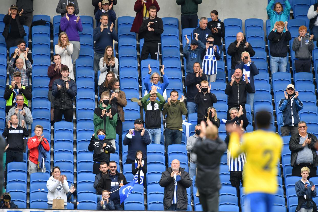 Brighton hosted Chelsea in a friendly in August with fans (AFP)