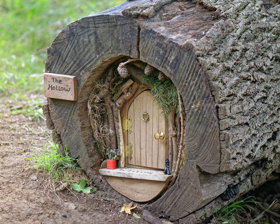 8. Make a log pile fairy home