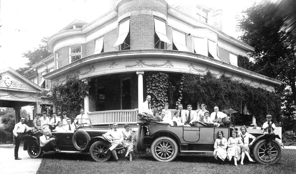 The Moore family at Charleston, Missouri, home in 1919.