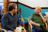 Volunteer Carol Keogh speaks during an interview in the Runcorn and District Foodbank in Old Town, in Runcorn