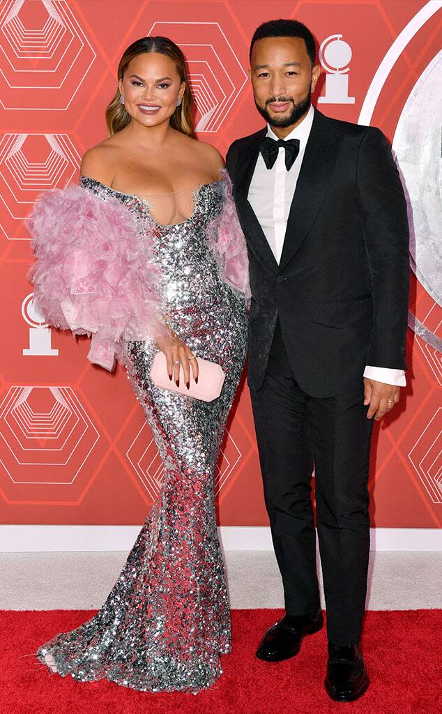 John Legend, Chrissy Teigen, 2021 Tony Awards, Tony Awards, Red Carpet Fashion, Arrivals