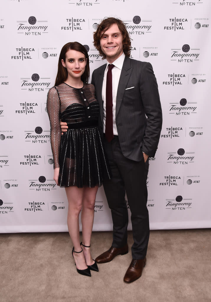 Emma Roberts and Evan Peters