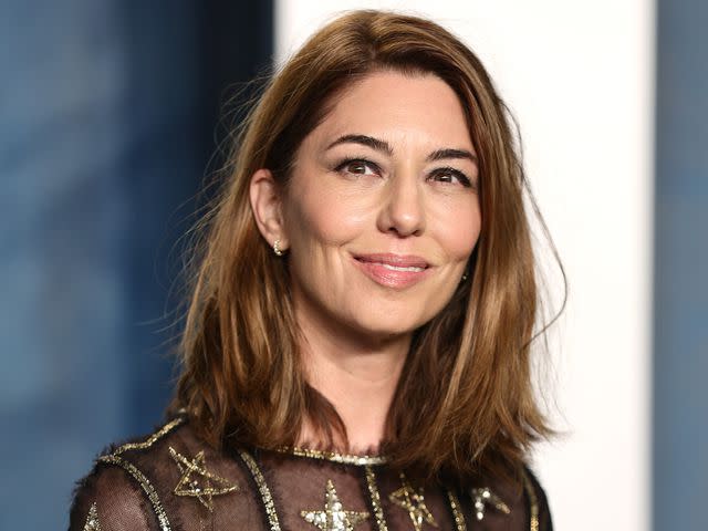 <p>Dimitrios Kambouris/WireImage</p> Sofia Coppola at the 2022 Vanity Fair Oscar Party in Beverly Hills.