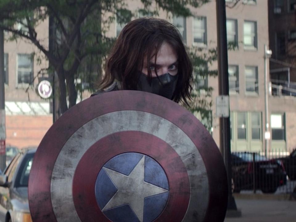 captain america the winter solider bucky cap shield