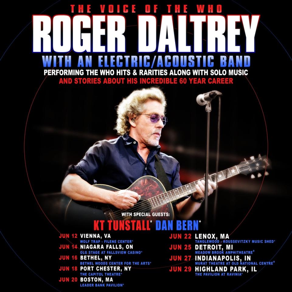 Roger Daltrey tour poster