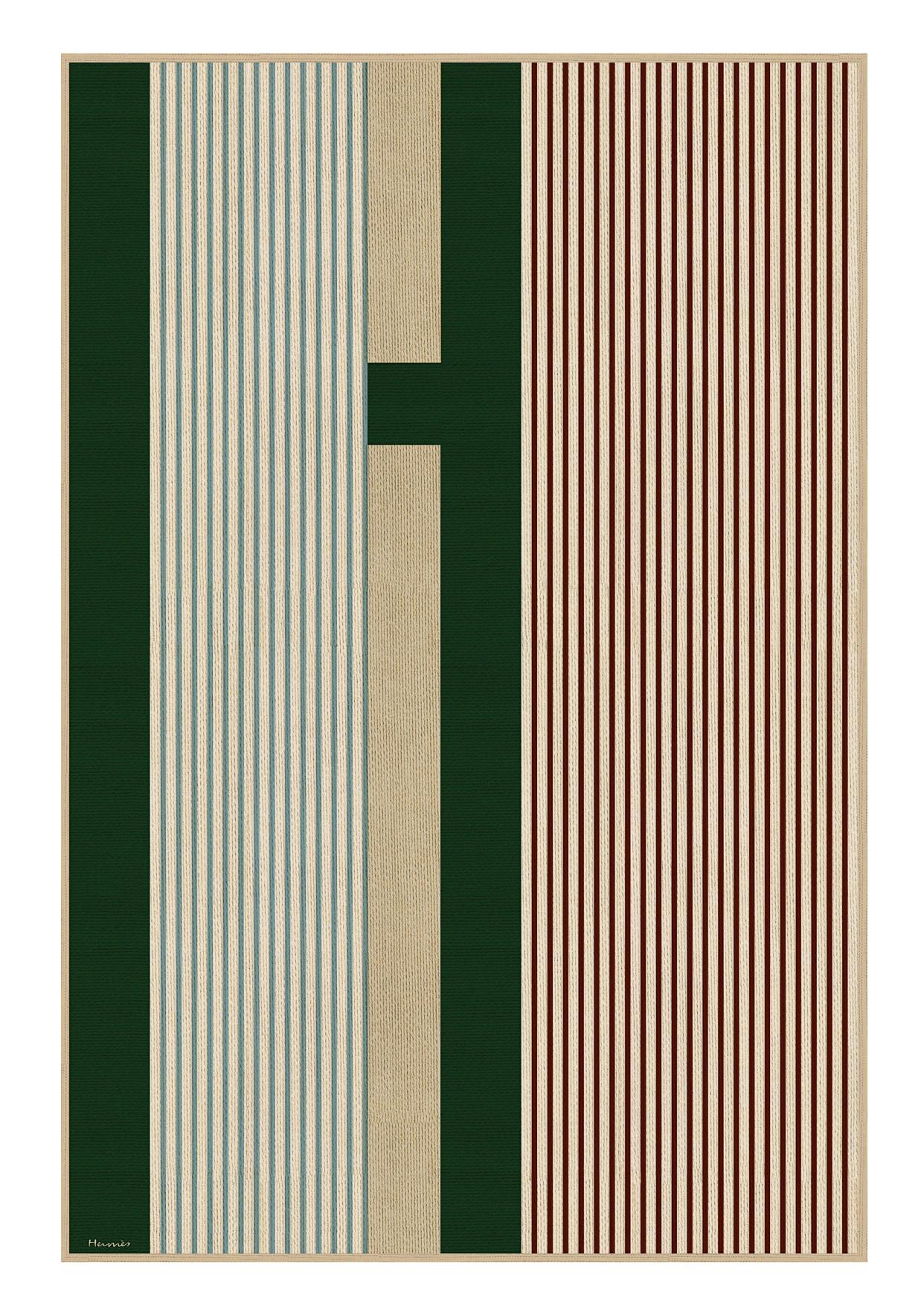 H Vibration Cordélie rug; price upon request. hermes.com