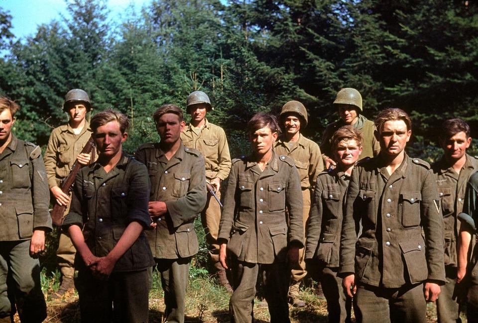 Captured German troops, June 1944.