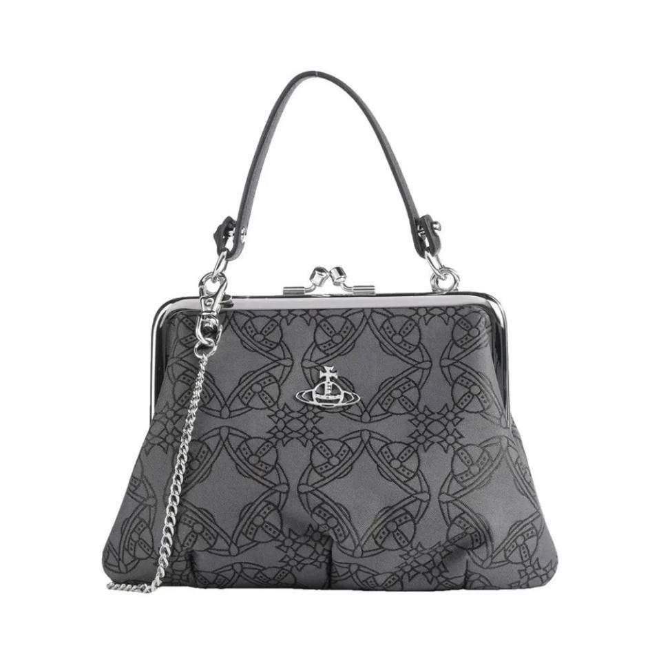 <p><a href="https://go.redirectingat.com?id=74968X1596630&url=https%3A%2F%2Fus.vestiairecollective.com%2Fwomen-bags%2Fhandbags%2Fvivienne-westwood%2Fgrey-cotton-vivienne-westwood-handbag-39129622.shtml%3F_gl%3D1%252Ax6iym7%252A_up%252AMQ..%26gclid%3DCjwKCAiAqNSsBhAvEiwAn_tmxbV49lEbXR0N1Bpd6uKPlQNlIy7otlcZKl19HWAy8Na-wjftNjnxzBoCFzoQAvD_BwE&sref=https%3A%2F%2F" rel="nofollow noopener" target="_blank" data-ylk="slk:Shop Now;elm:context_link;itc:0;sec:content-canvas" class="link ">Shop Now</a></p><p>Granny Handbag </p><p>vestiairecollective.com</p><p>$439.08</p>