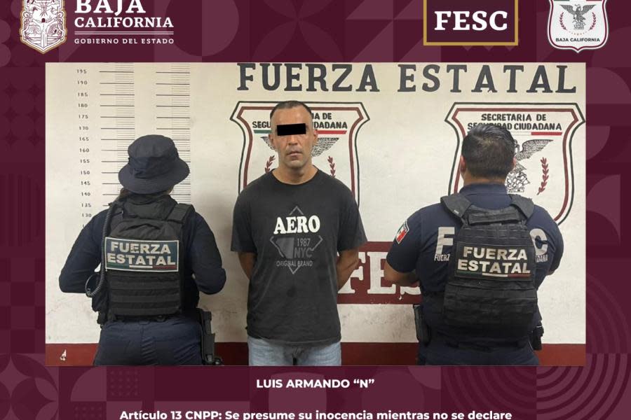 Detienen a hombre que tenía secuestrados a su esposa e hijos en Mexicali