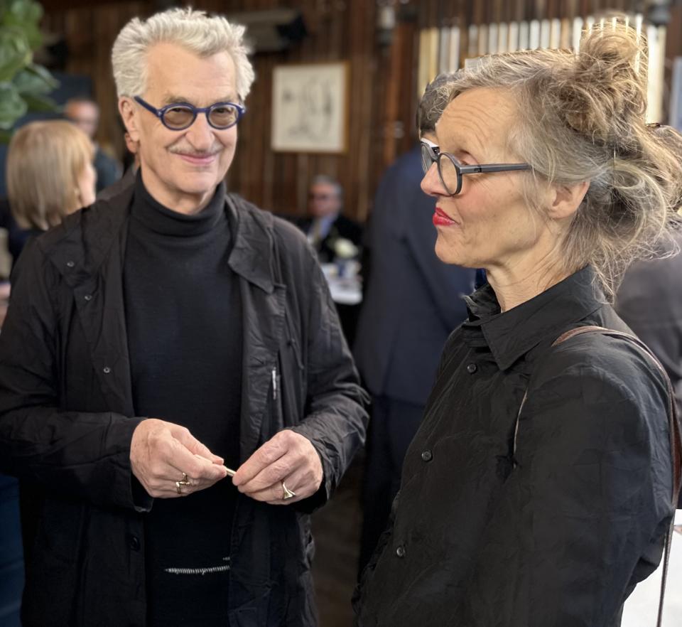 Wim Wenders and Donata Wenders. Photo: Baz Bamigboye/Deadline.