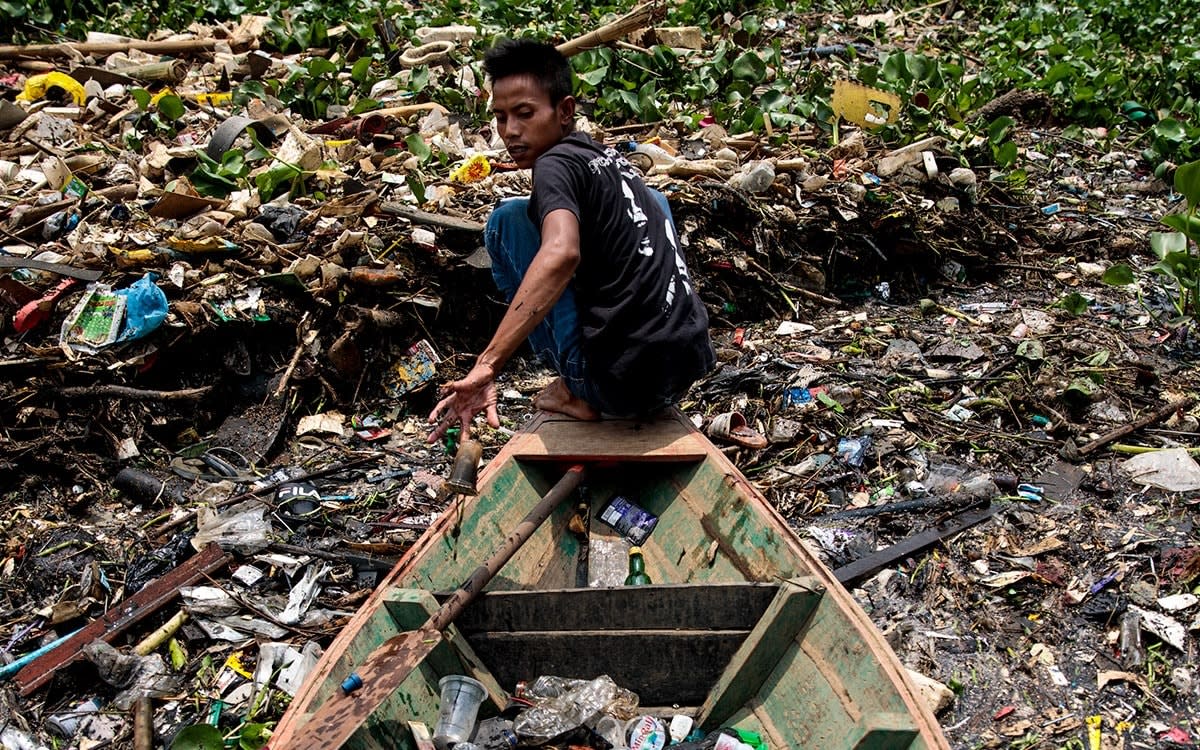 Toxic water: A river slowly poisoned by pollution