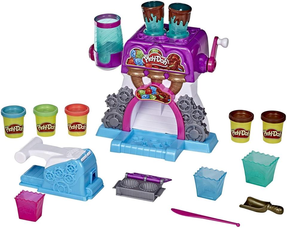 It's a "<a href="https://amzn.to/2Hm9gOn" target="_blank" rel="noopener noreferrer">candy crankin' machine</a>" &mdash; kids can use this set to make their own pretend peanut butter cups and chocolate bars with Play-Doh. It's definitely a <i>sweet</i> gift. <a href="https://amzn.to/2Hm9gOn" target="_blank" rel="noopener noreferrer">Find it for $25 at Amazon</a>.