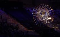 <p>The Olympic flame burns before the start of the closing ceremony for the Summer Olympics at Maracana stadium in Rio de Janeiro, Brazil, Sunday, Aug. 21, 2016. (AP Photo/Natacha Pisarenko) </p>