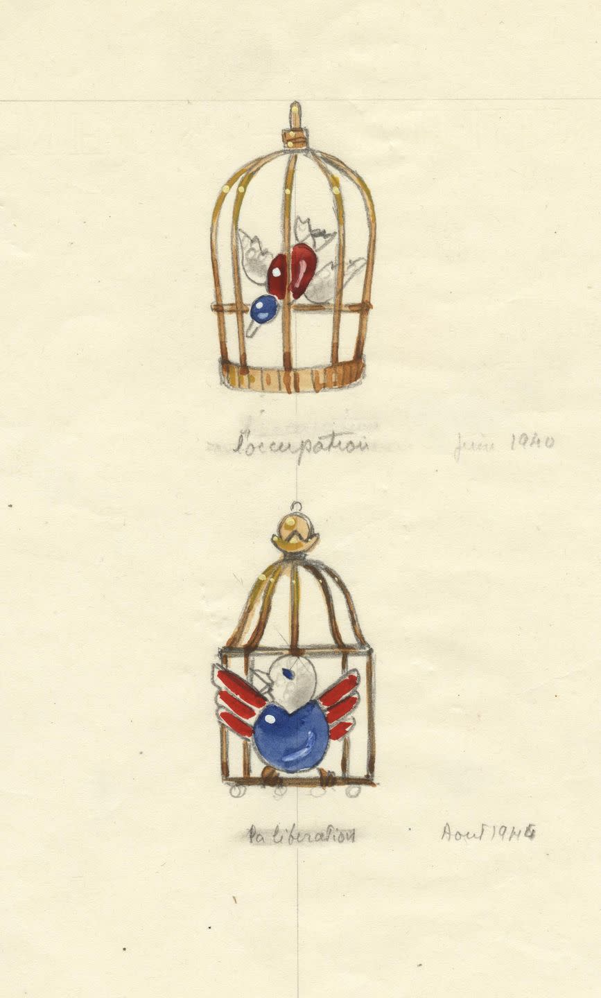 <p>“The bird in a cage was a symbol of occupied France in the war, so the Cartier artistic director Jeanne Toussaint’s decision to turn it into a piece of jewellery was a statement – one of defiance and of hope.”<br></p>