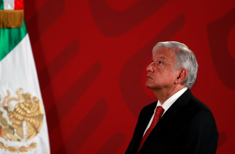 FILE PHOTO: Mexico's President Obrador holds a news conference in Mexico City