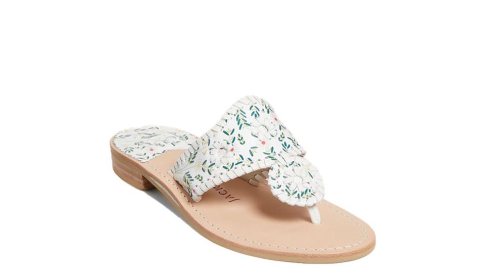 These floral embroidered slides are the perfect summer pair.