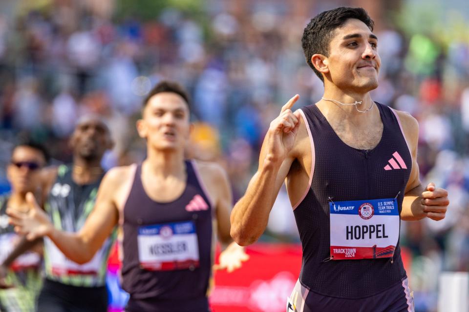 Bryce Hoppel sets new U.S. Olympic Trials record in men’s 800 final