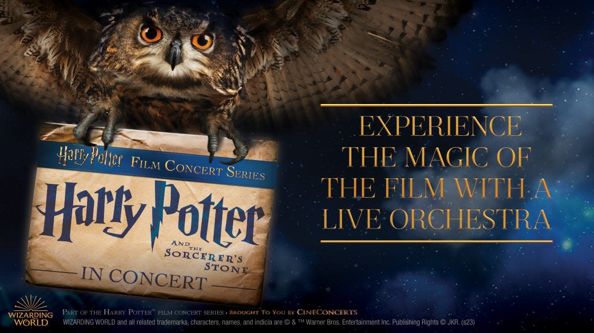 The Lansing Symphony Orchestra is performing a special engagement in which it will play the score for "Harry Potter and the Sorcerer's Stone" while the movie plays on a big screen behind it.