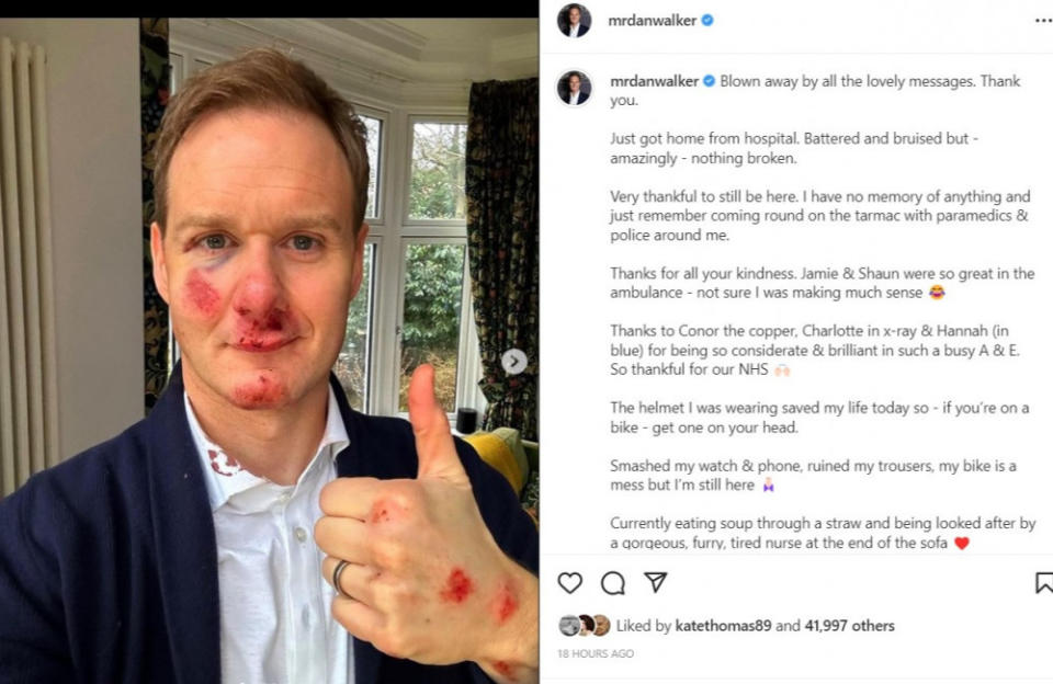 Emotional Dan Walker couldnt sleep after near-death accident I might ...