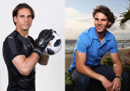 <p>Swiss goalkeeper Yann Sommer and tennis star Rafael nadal </p>