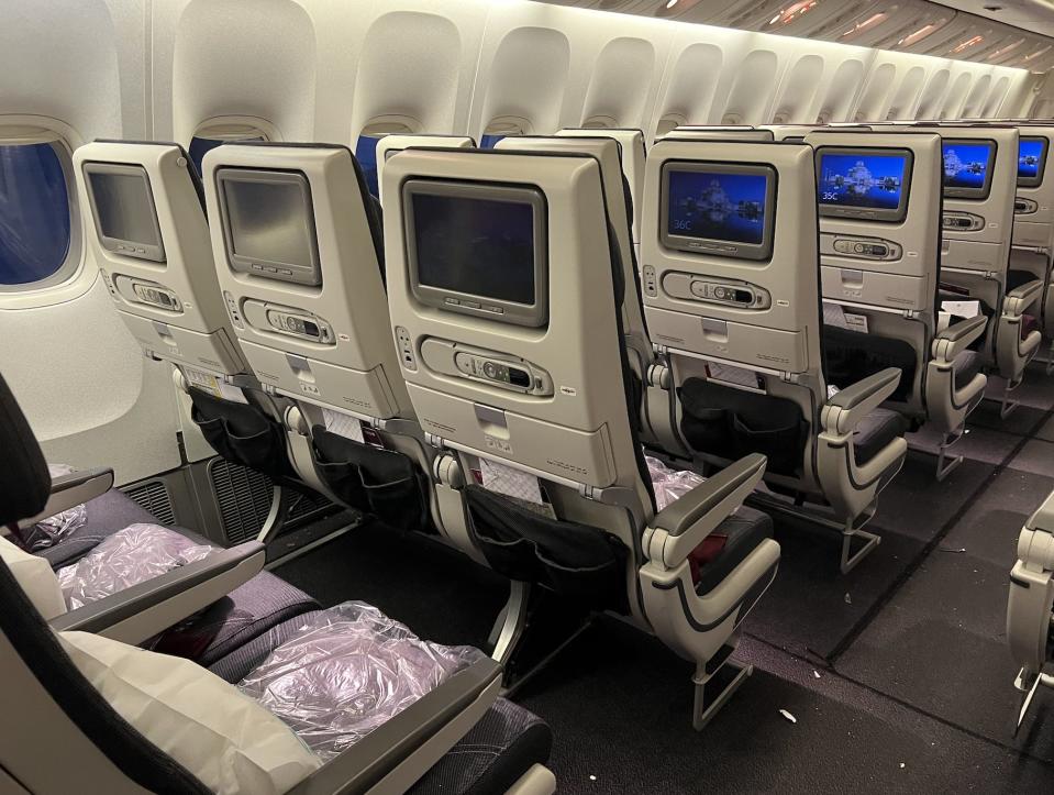 Qatar Airways economy product on its 777.