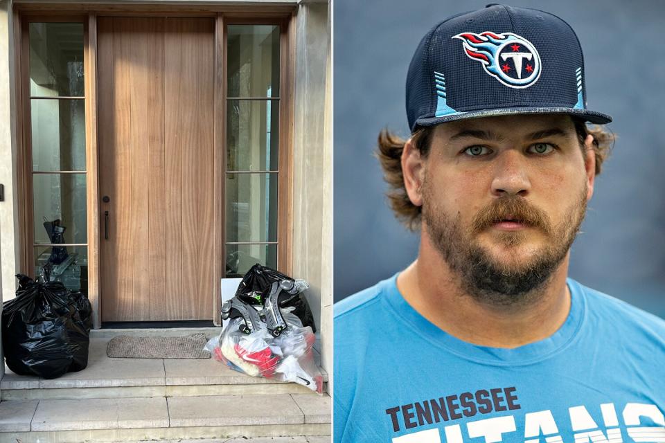 Taylor Lewan Claims Titans Dumped His Equipment on Porch After Release