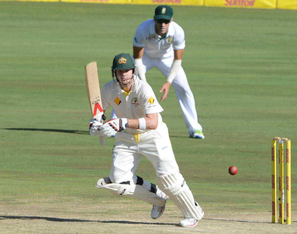 Steve Smith of Austrailia during day 1 of the 1st Test match between South Africa and Australia at SuperSport Park on February 12, 2014 in Pretoria, South Africa. (Photo by Lee Warren/Gallo Images)