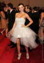 <p>Miranda Kerr channeled a prima ballerina at the 2011 Met Gala, wearing a tulle Marchesa gown.</p>