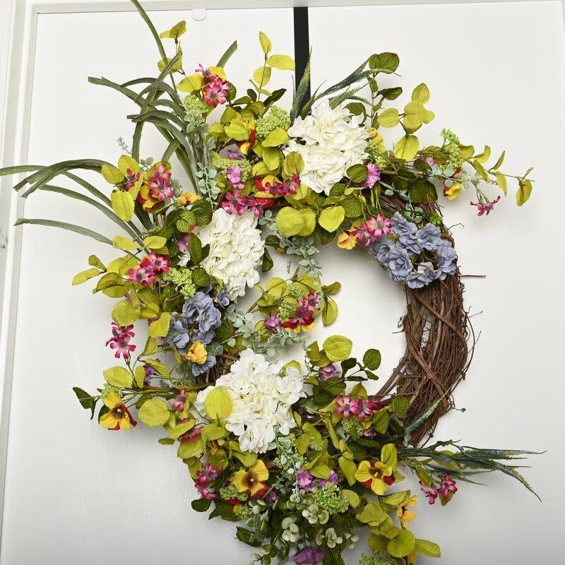 Orchid Wildflower Wreath