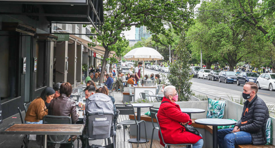 Melburnians have enjoyed their first weekend of greater social freedom. Source: Getty