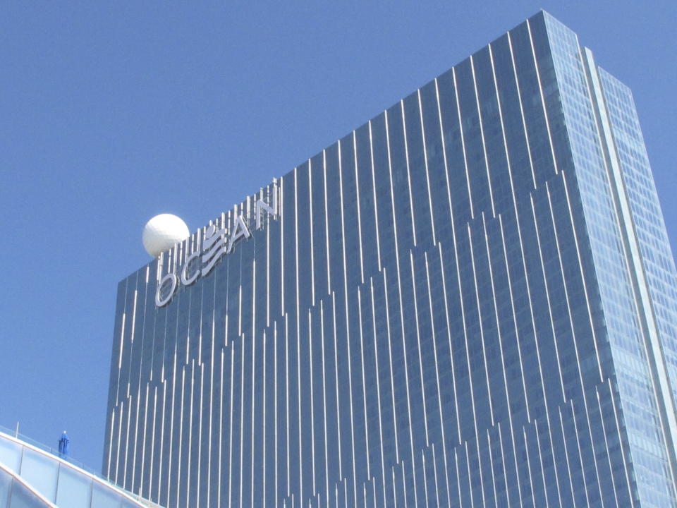 This Oct. 1, 2020 photo shows the exterior of the Ocean Casino Resort in Atlantic City, N.J. Oct. 1, 2020. Participants in a casino industry conference said on Thursday, April 20, 2023, that the opening of three New York casinos in the coming years could cost Atlantic City 20 to 30% of its casino revenue. (AP Photo/Wayne Parry)