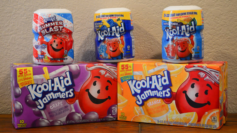 various Kool-Aid packages