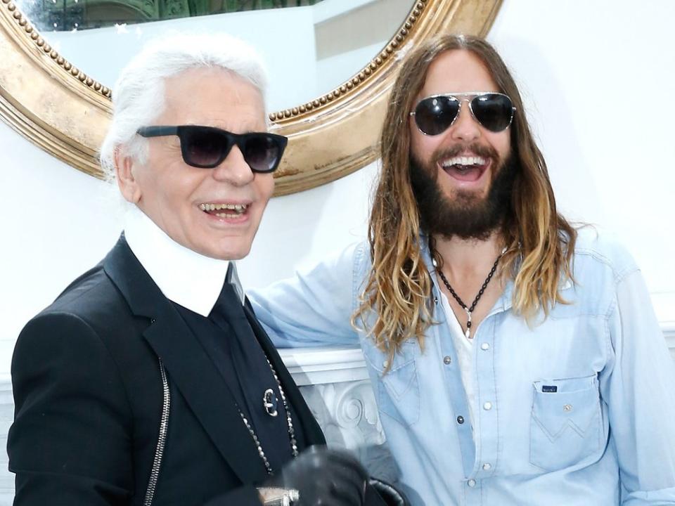 Karl Lagerfeld bei einem Auftritt mit Jared Leto (l.). (Bild: Rindoff/Dufour/Getty Images)