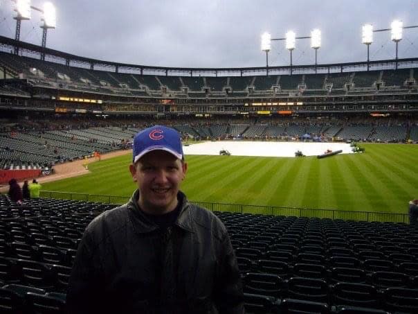 Pete Seat in 2006 at the first game of his World Series streak. (Special to Yahoo Sports)