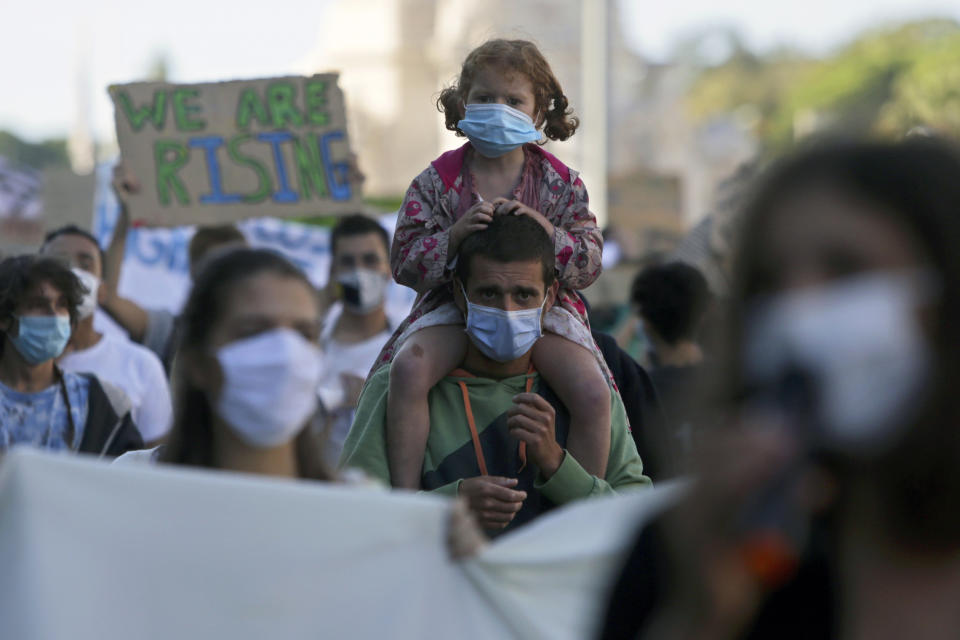 Inage: Portugal climate protest (Armando Franca / AP file)