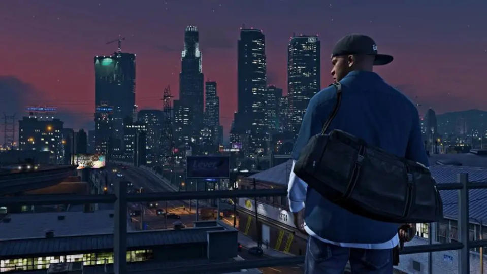 俯瞰《GTA5》都市景色會讓人放鬆（圖片來源：Rockstar Games）