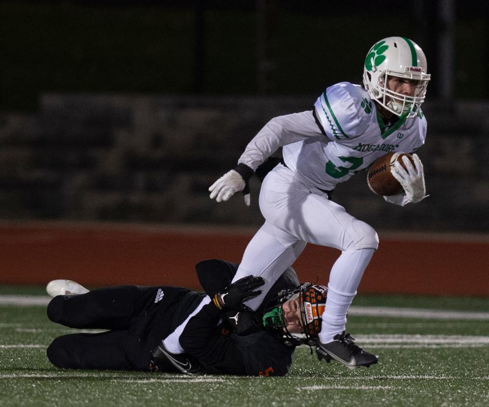 Mogadore's Corey Lehner, shown in a game from last season, had some key plays on defense for the Wildcats against Field.