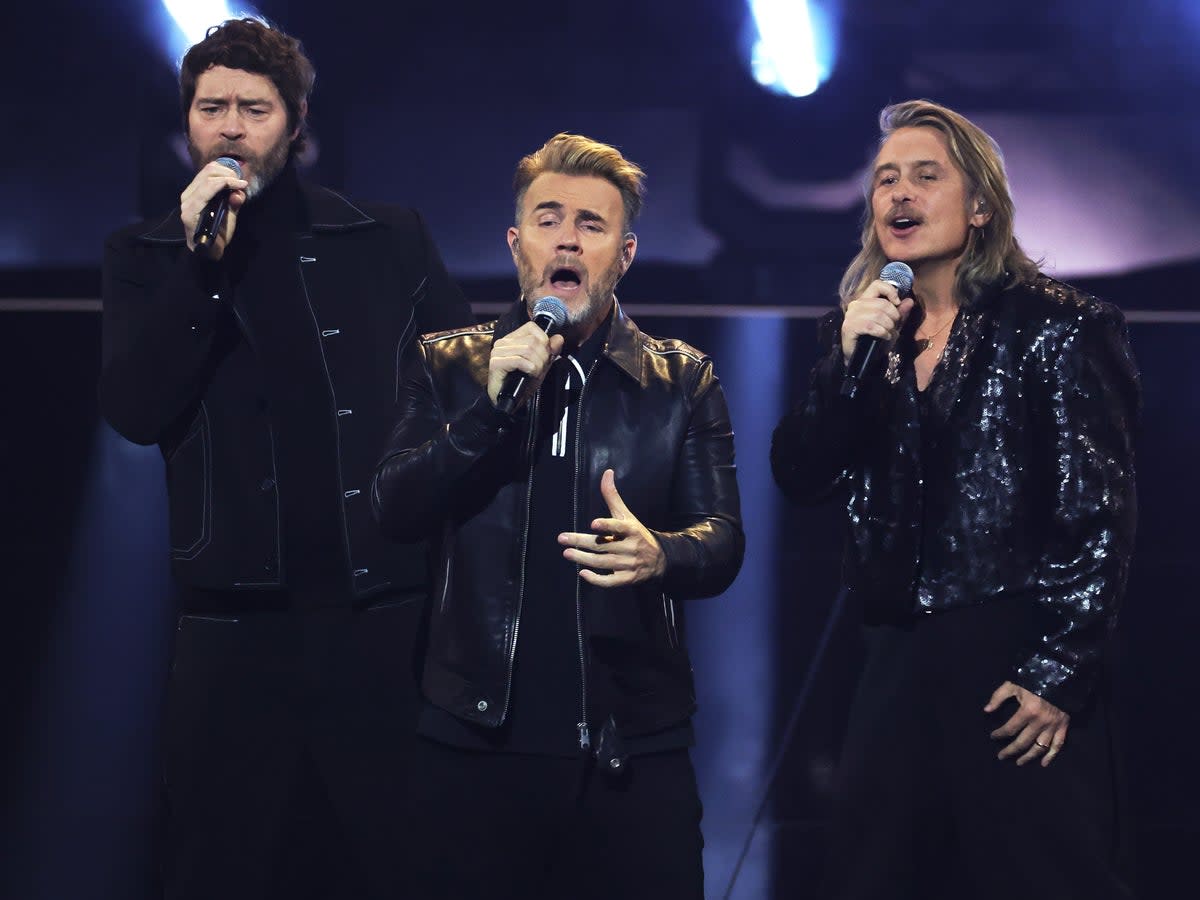 Take That moved their Co-op Live Arena shows to the rival AO Arena in Manchester after the new venue was hit by a string of technical issues (Getty Images)