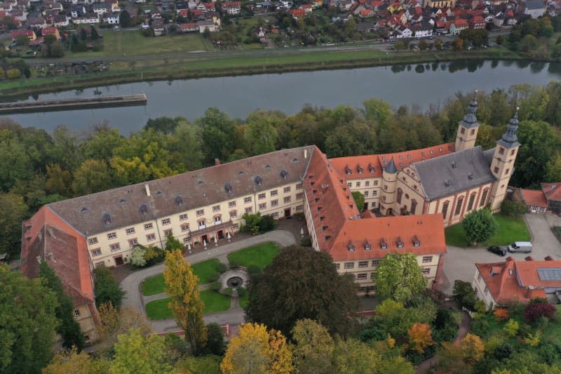 Aerial view of Triefenstein monastery, the headquarters of the Christusträger Brotherhood. Karl-Josef Hildenbrand/dpa