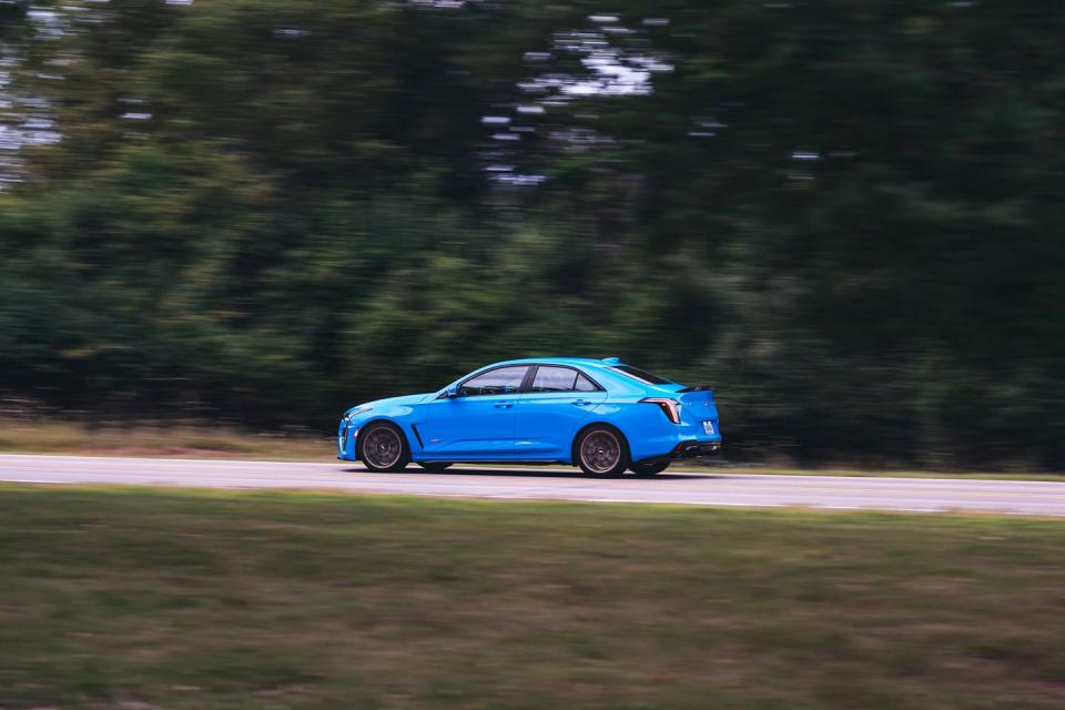 2022 cadillac ct4v blackwing driving