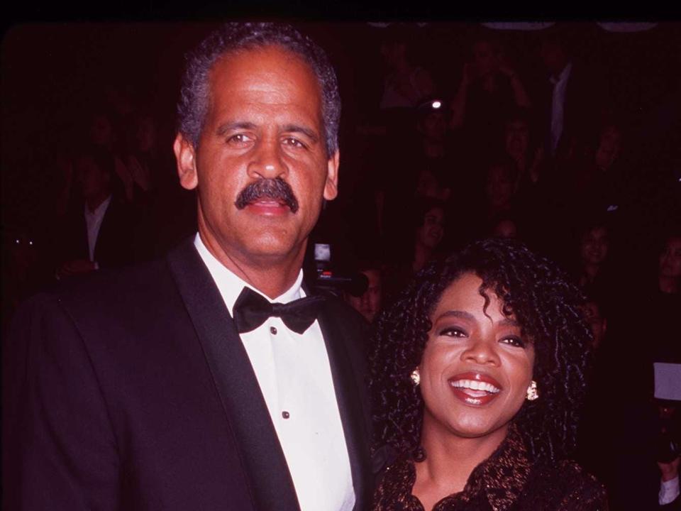 An early photo of Stedman Graham and Oprah Winfrey