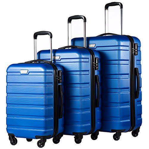 1) COOLIFE Luggage 3 Piece Set