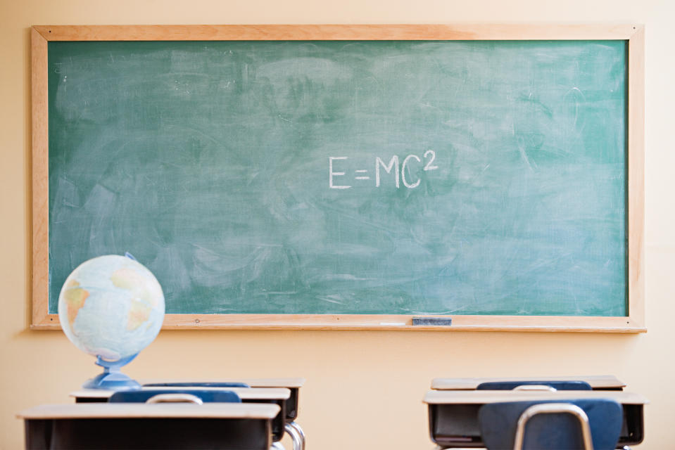 Globe in a classroom